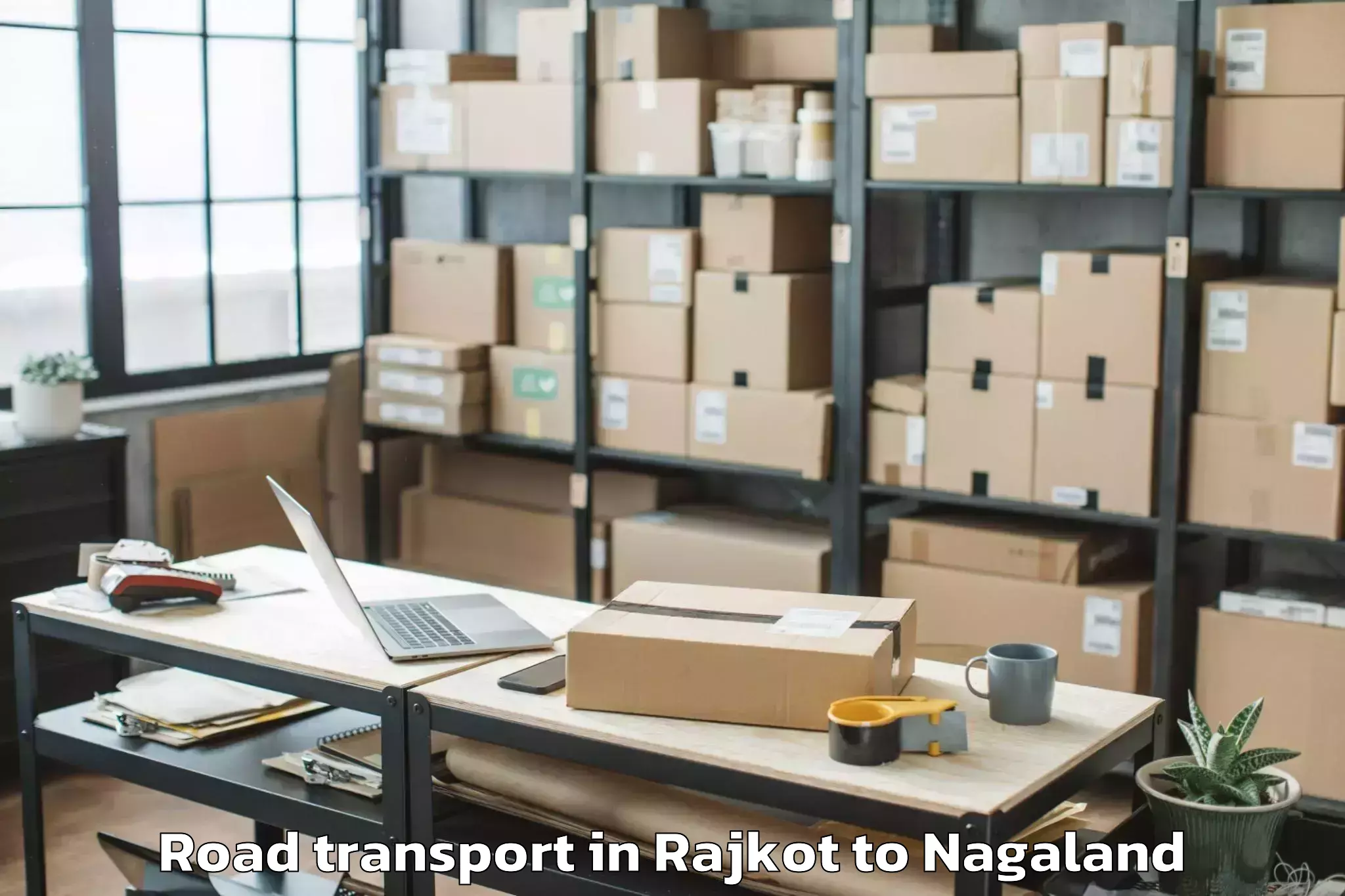 Get Rajkot to Mopong Road Transport